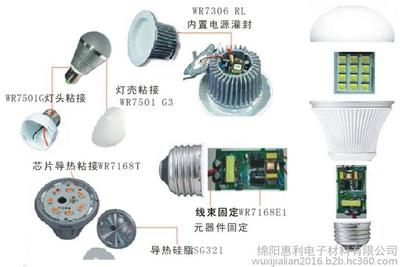 綿陽惠利WR7501G車燈LED燈單組份密封膠圖片與細節解析
